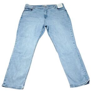 Abercrombie 22 Short 90s Slim Straight Ultra High Rise Jeans Blue Y2K Size 36